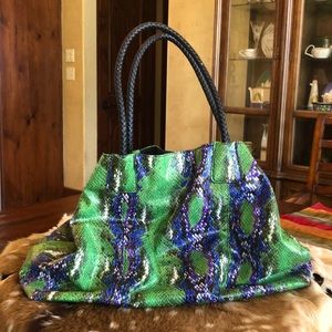Big Buddha snakeskin handbag/tote